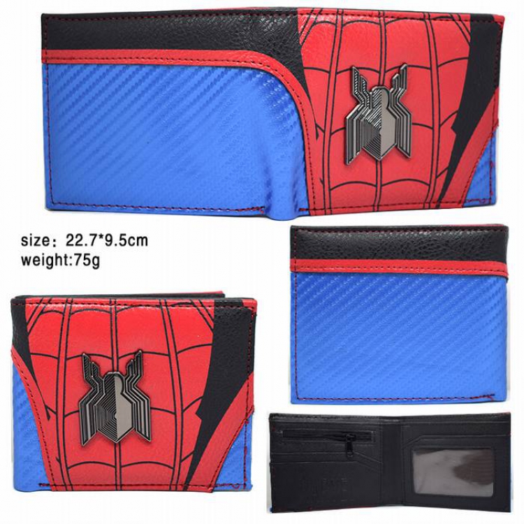 Spider-Man Short two fold silicone wallet
