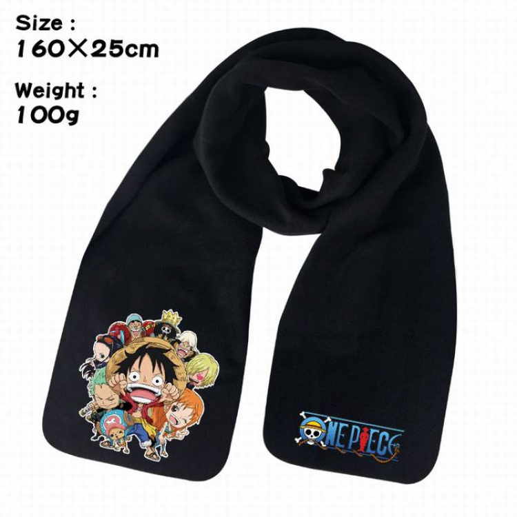 One Piece-1A Anime fleece scarf bib 160X25CM 100G