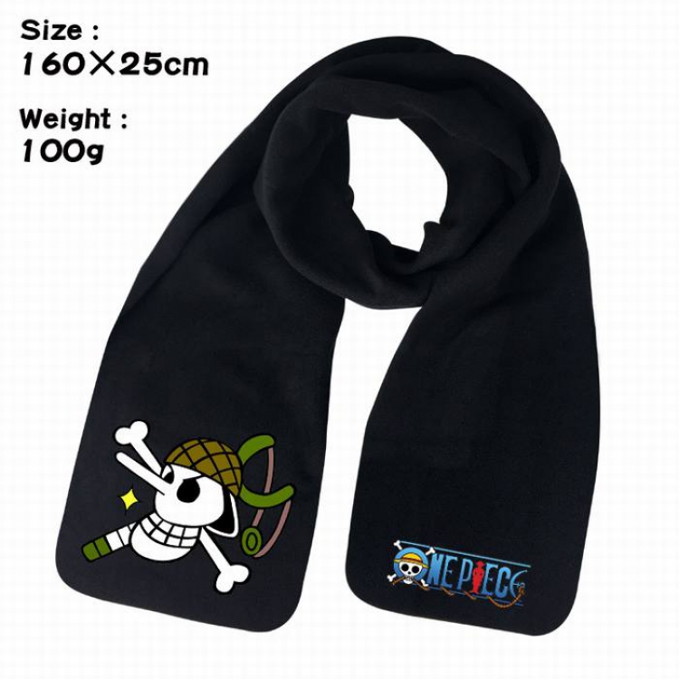 One Piece-6A Anime fleece scarf bib 160X25CM 100G