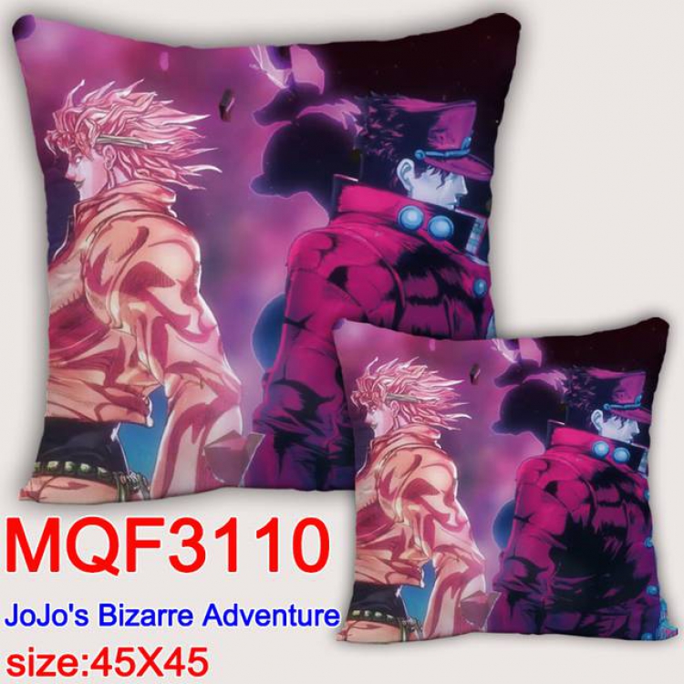 JoJos Bizarre Adventure Double-sided full color pillow dragon ball 45X45CM MQF 3110-1