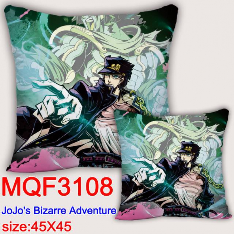 JoJos Bizarre Adventure Double-sided full color pillow dragon ball 45X45CM MQF 3108-1