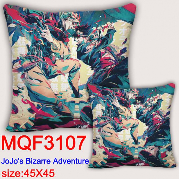 JoJos Bizarre Adventure Double-sided full color pillow dragon ball 45X45CM MQF 3107-1