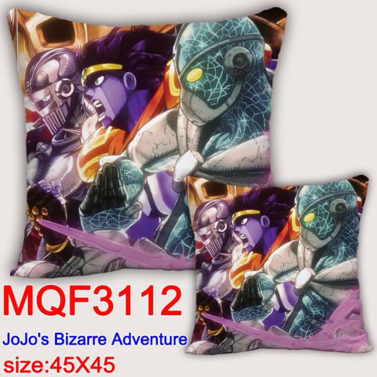 JoJos Bizarre Adventure Double-sided full color pillow dragon ball 45X45CM MQF 3112-1