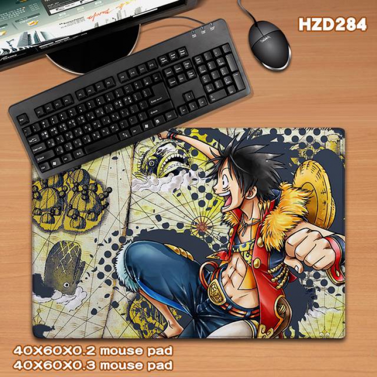 One Piece Anime rubber Desk mat mouse pad 40X60CM HZD-284