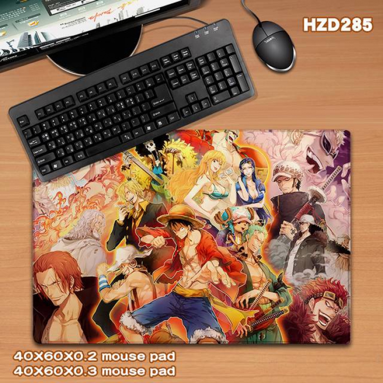 One Piece Anime rubber Desk mat mouse pad 40X60CM HZD-285