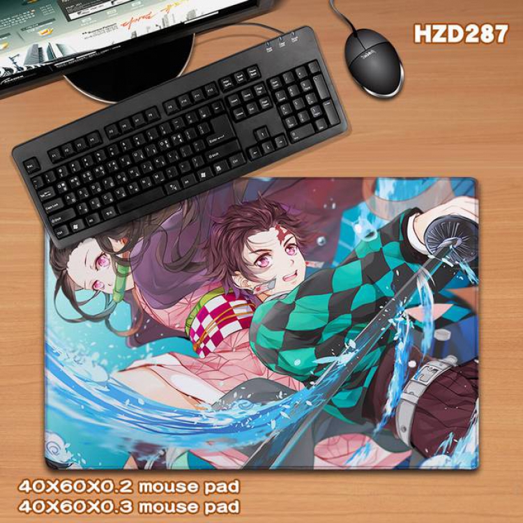 Demon Slayer Kimets Anime rubber Desk mat mouse pad 40X60CM HZD-287