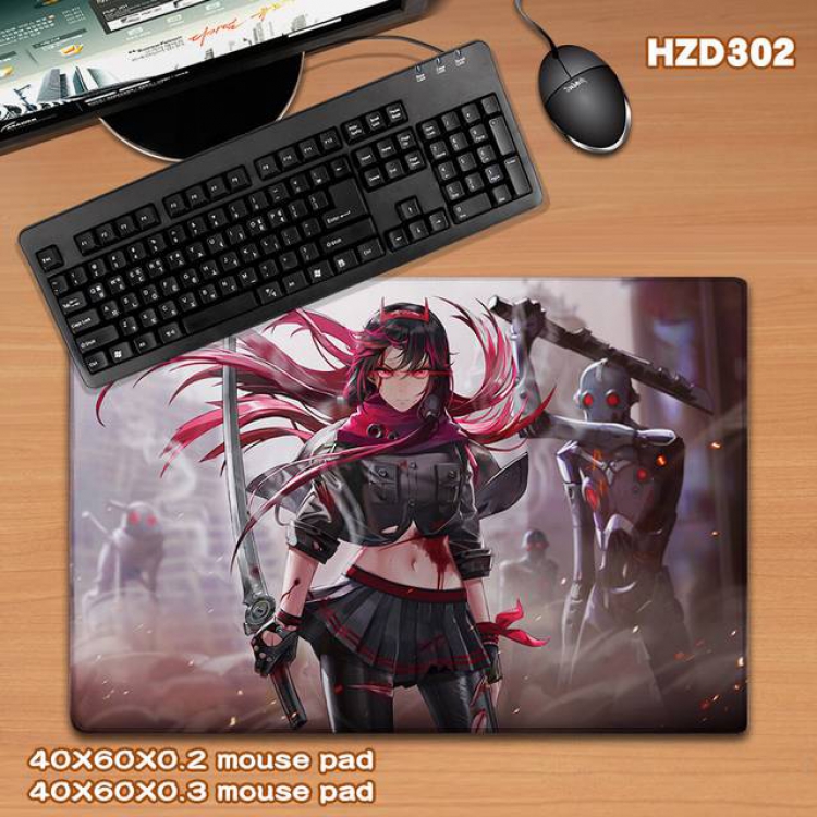 Punishing Game rubber Desk mat mouse pad 40X60CM HZD-302
