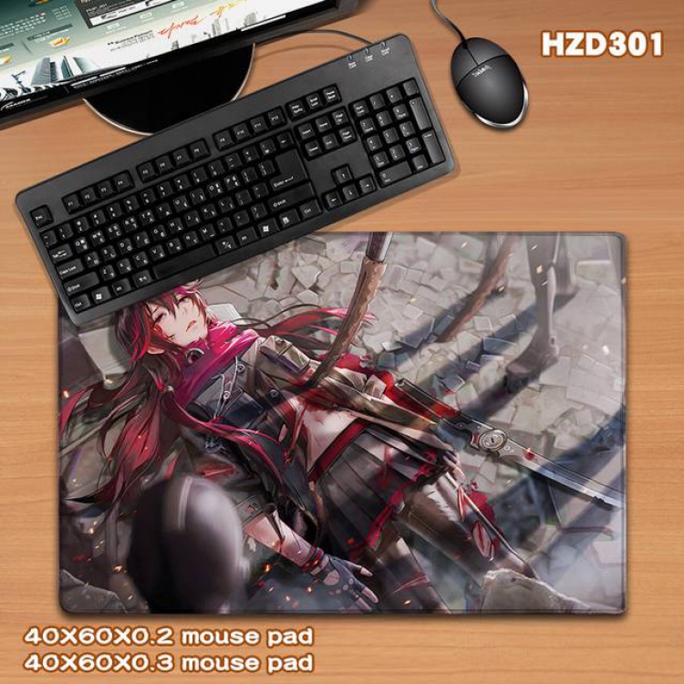 Punishing Game rubber Desk mat mouse pad 40X60CM HZD-301