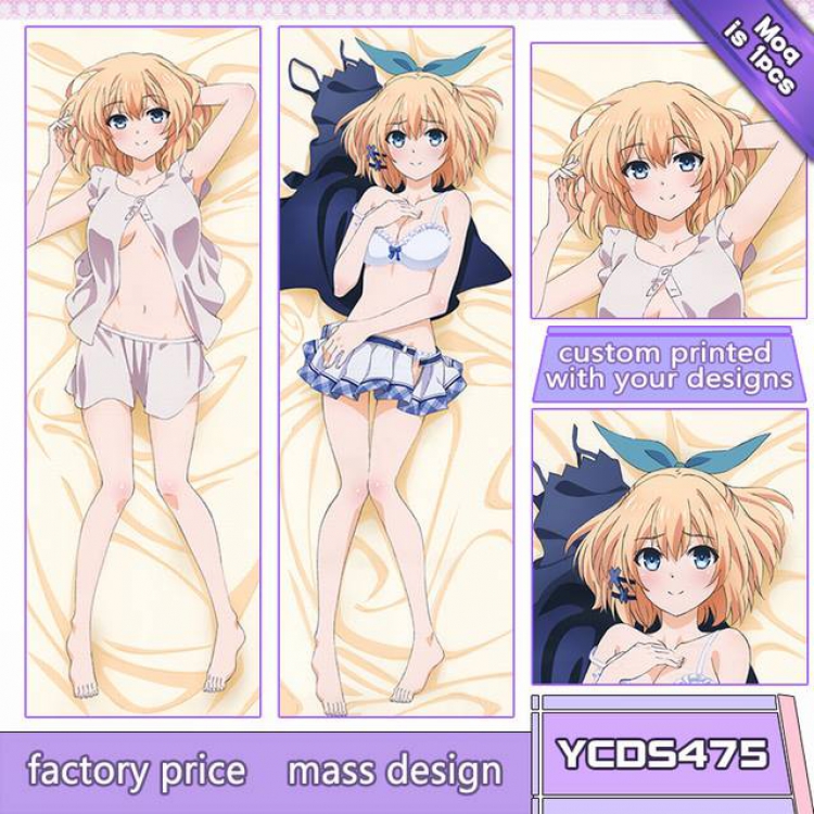 Akashic Record of Bastard Magic Instructor Game double-sided satin fabric and other body pillows 50X150CM YCDS475