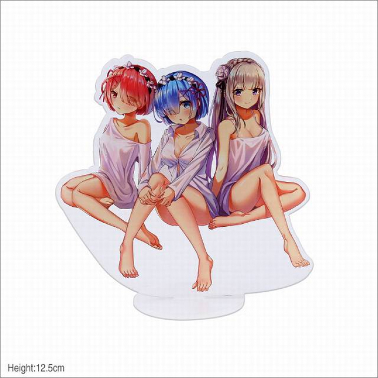 Re:Zero kara Hajimeru Isekai Seikatsu Acrylic standing sign decoration 12.5CM