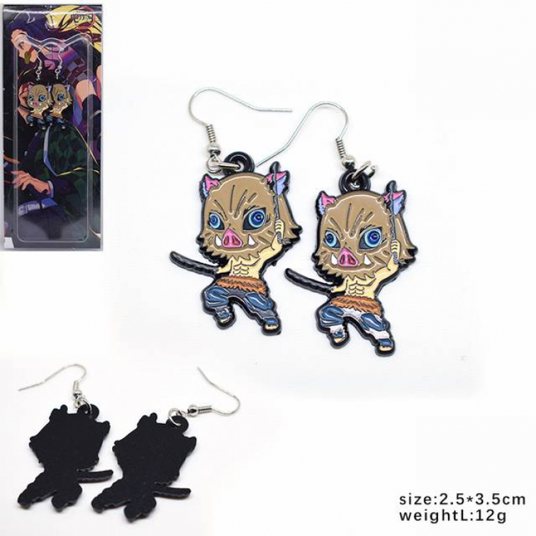 Demon Slayer Kimets Hashibira Inosuke Earring pendant jewelry