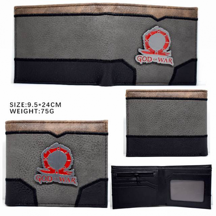 God Of War Short two-fold wallet 9.5X24CM 75G