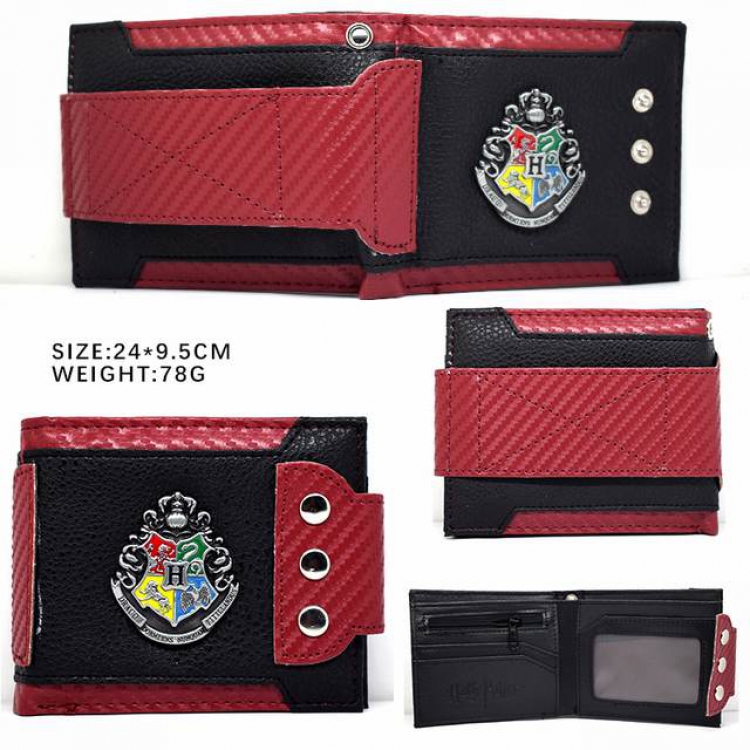 Harry Potter Short two-fold wallet 24X9.5CM 78G Style B