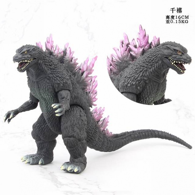 Godzilla purple Bagged Figure Decoration Model 17CM 0.3KG