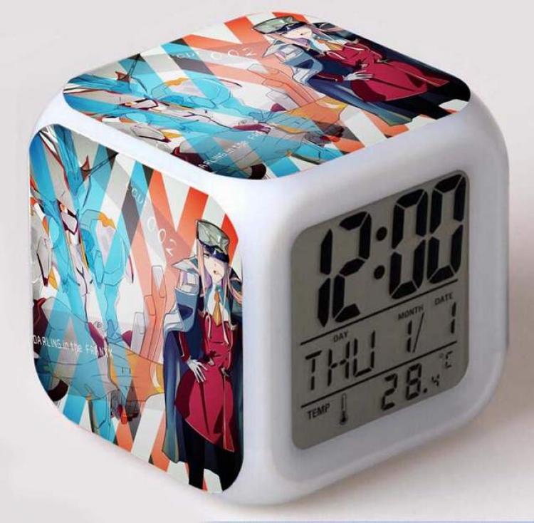 DARLING in the FRANXX-20 Colorful Mood Discoloration Boxed Alarm clock