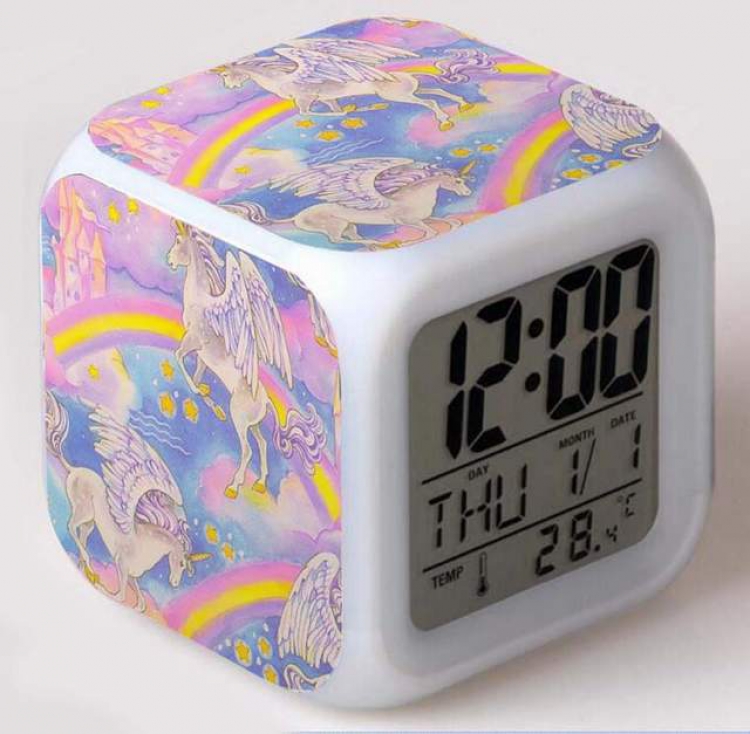 Unicorn-5 Colorful Mood Discoloration Boxed Alarm clock