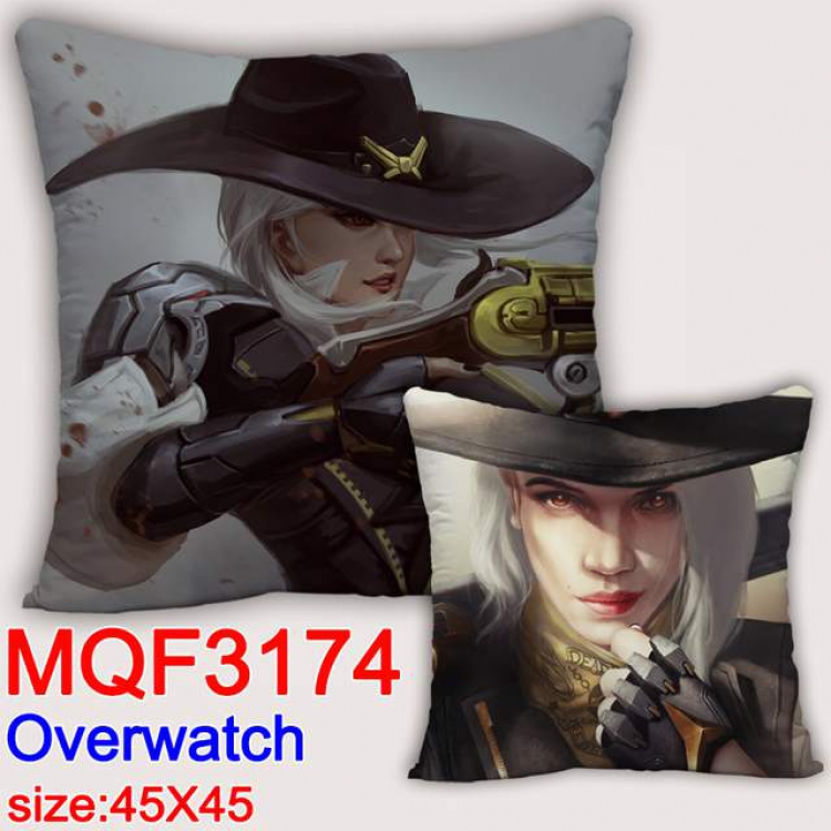 Overwatch Double-sided full color pillow dragon ball 45X45CM MQF 3174
