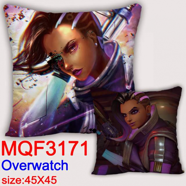 Overwatch Double-sided full color pillow dragon ball 45X45CM MQF 3171