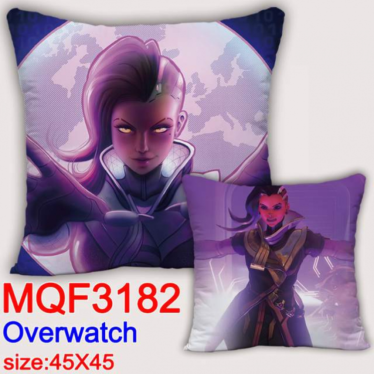 Overwatch Double-sided full color pillow dragon ball 45X45CM MQF 3182