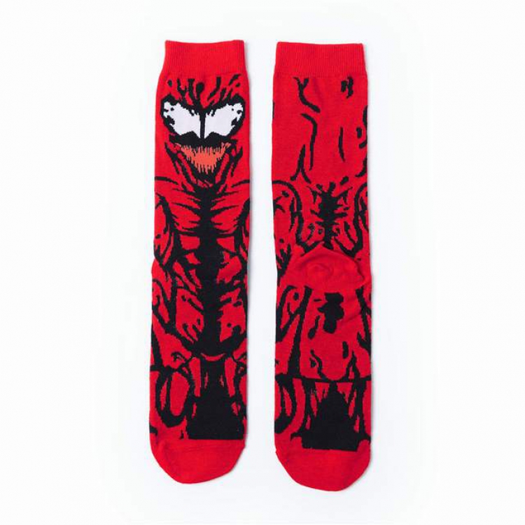 Venom Anime cartoon socks combed cotton neutral socks straight socks price for 5 pairs