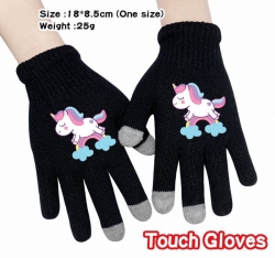 Unicorn-7A Black Anime knit fu...