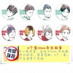 Haikyu!! Brooch Price For 8 Pc...