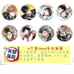 Haikyu!! Brooch Price For 8 Pc...