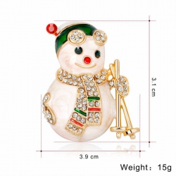 Christmas series Snowman Badge...