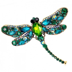 Dragonfly green Badge badge br...