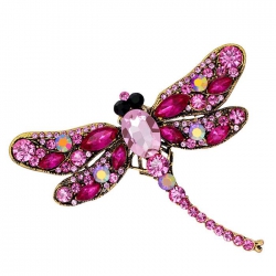 Dragonfly rose Red Badge badge...