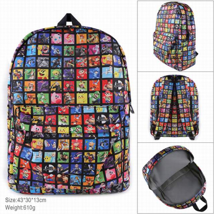 Nintendo Cotton imitation nylon composite Waterproof fabric backpack Style B