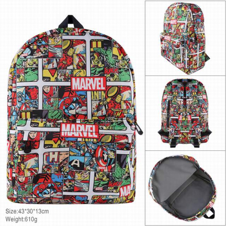 Comics Cotton imitation nylon composite Waterproof fabric backpack Style A