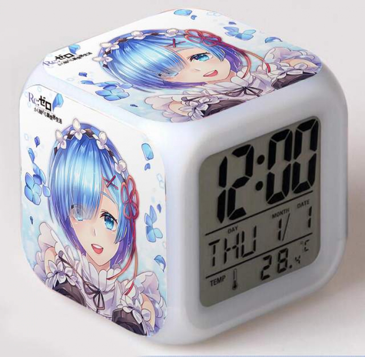 Re:Zero kara Hajimeru Isekai Seikatsu-1 Colorful Mood Discoloration Boxed Alarm clock