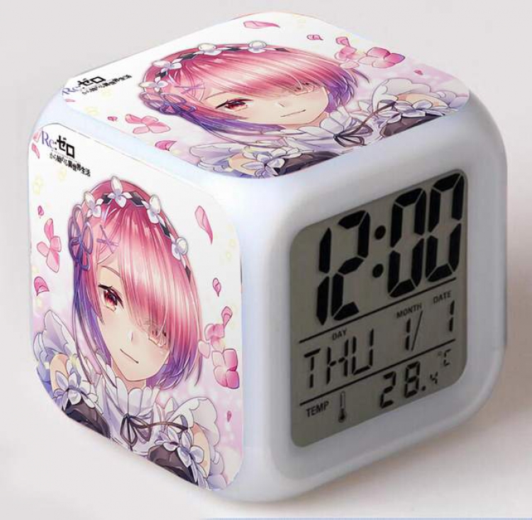 Re:Zero kara Hajimeru Isekai Seikatsu-2 Colorful Mood Discoloration Boxed Alarm clock
