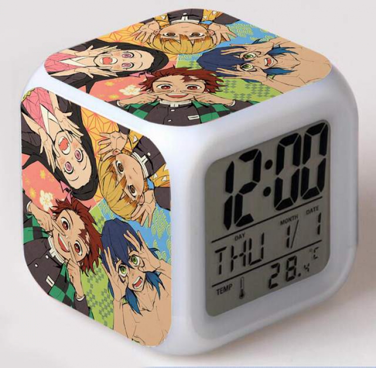Demon Slayer Kimets-4 Colorful Mood Discoloration Boxed Alarm clock