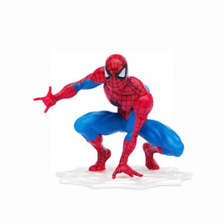 The Avengers Spiderman Car doll Boxed Figure Decoration Model About 5.5CM, about 20G