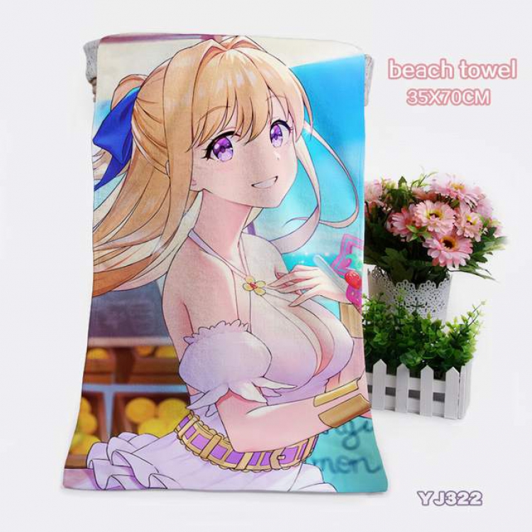 The Hero Is Overpowered but Overly Cautious  Towels Bath towels 35X70CM YJ322
