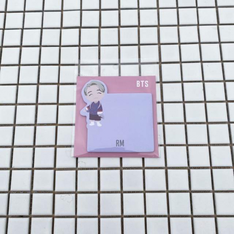 BTS RM Post-it notes 10.5X10.5CM 20G a set price for 5 pcs