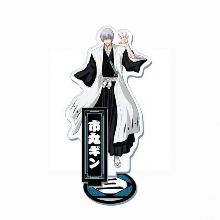 Bleach Ichimaru Gin Double-sided transparent acrylic stand high 20CM thick 3MM base thickness 4MM