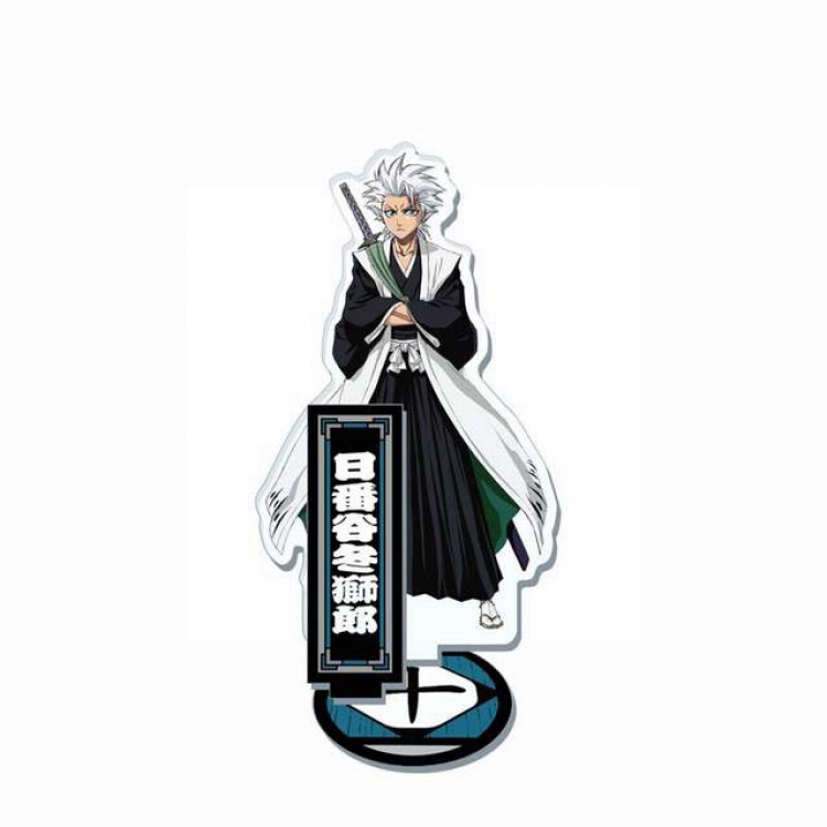Bleach Hitsugaya Toushirou Double-sided transparent acrylic stand high 20CM thick 3MM base thickness 4MM