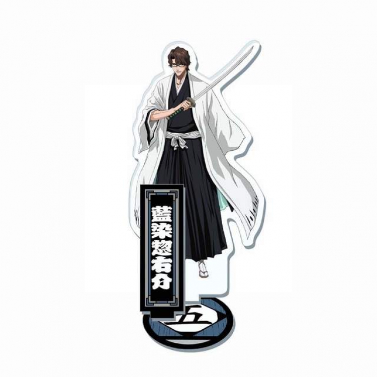 Bleach Aizen Sousuke Double-sided transparent acrylic stand high 20CM thick 3MM base thickness 4MM