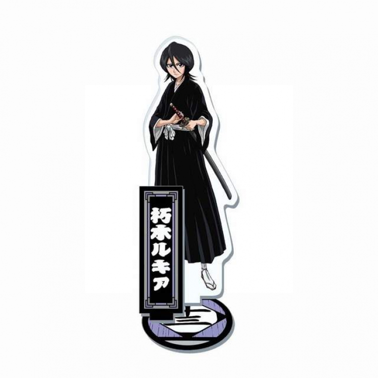 Bleach Kuchiki Rukia Double-sided transparent acrylic stand high 20CM thick 3MM base thickness 4MM