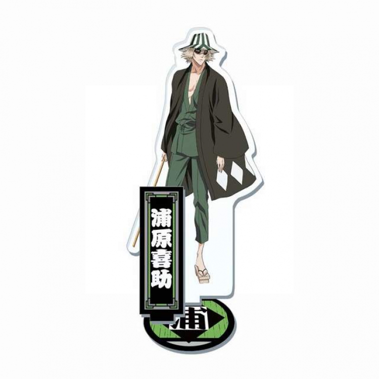 Bleach Urahara Kisuke Double-sided transparent acrylic stand high 20CM thick 3MM base thickness 4MM