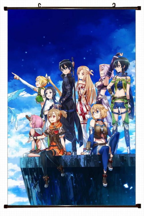 Sword Art Online Plastic pole cloth painting Wall Scroll 60X90CM preorder 3 days d5-15 NO FILLING
