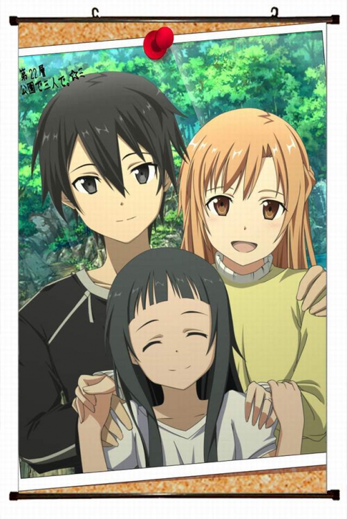 Sword Art Online Plastic pole cloth painting Wall Scroll 60X90CM preorder 3 days d5-18 NO FILLING