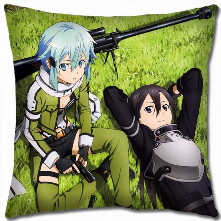 Sword Art Online Double-sided full color pillow cushion 45X45CM-d5-49 NO FILLING