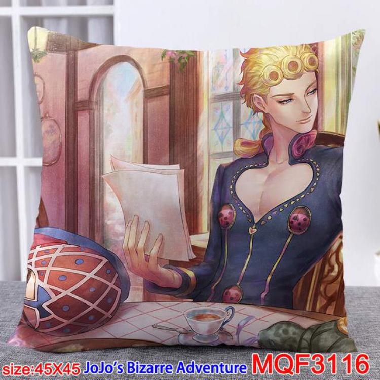 JoJos Bizarre Adventure Double-sided full color pillow dragon ball 45X45CM MQF 3116