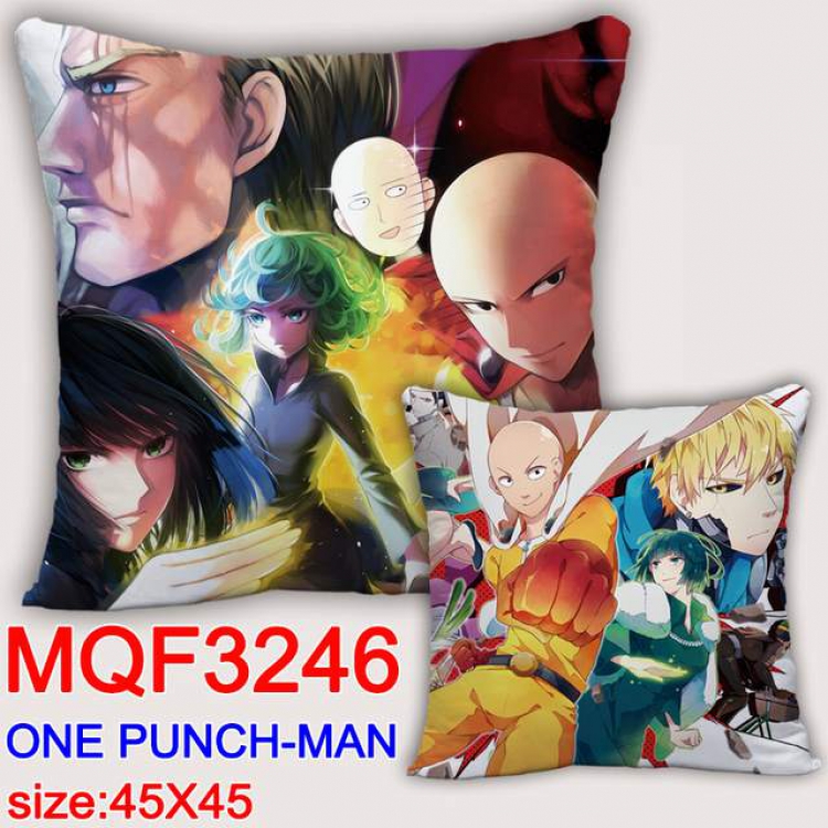 One Punch Man Double-sided full color pillow dragon ball 45X45CM MQF 3246