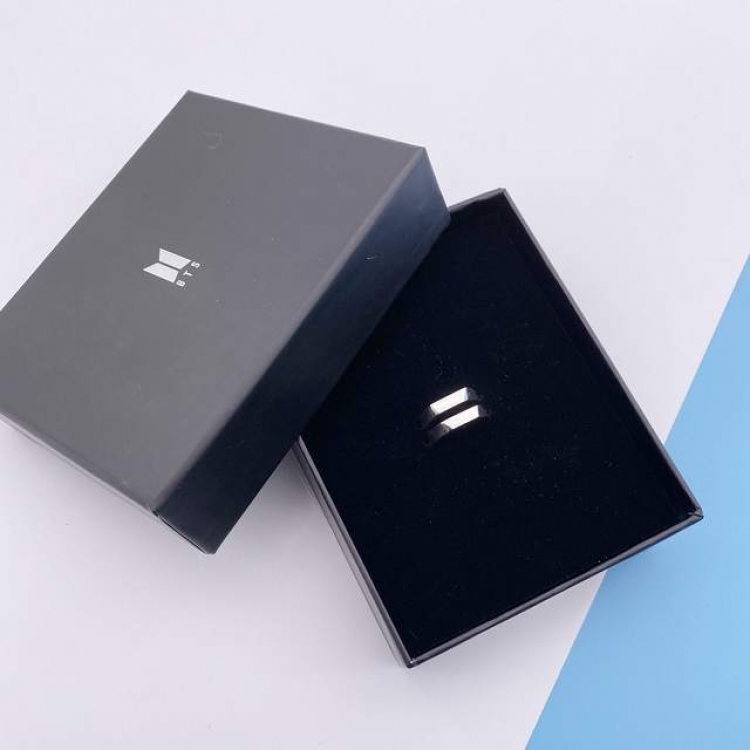 BTS Alloy ring jewelry 75G ring size: outer diameter 19MM single width 3.5MM