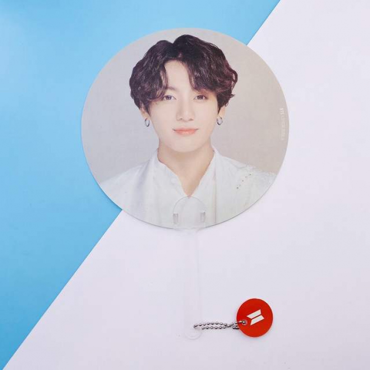 BTS JK Round fan 18X18CM 22G a set price for 10 pcs